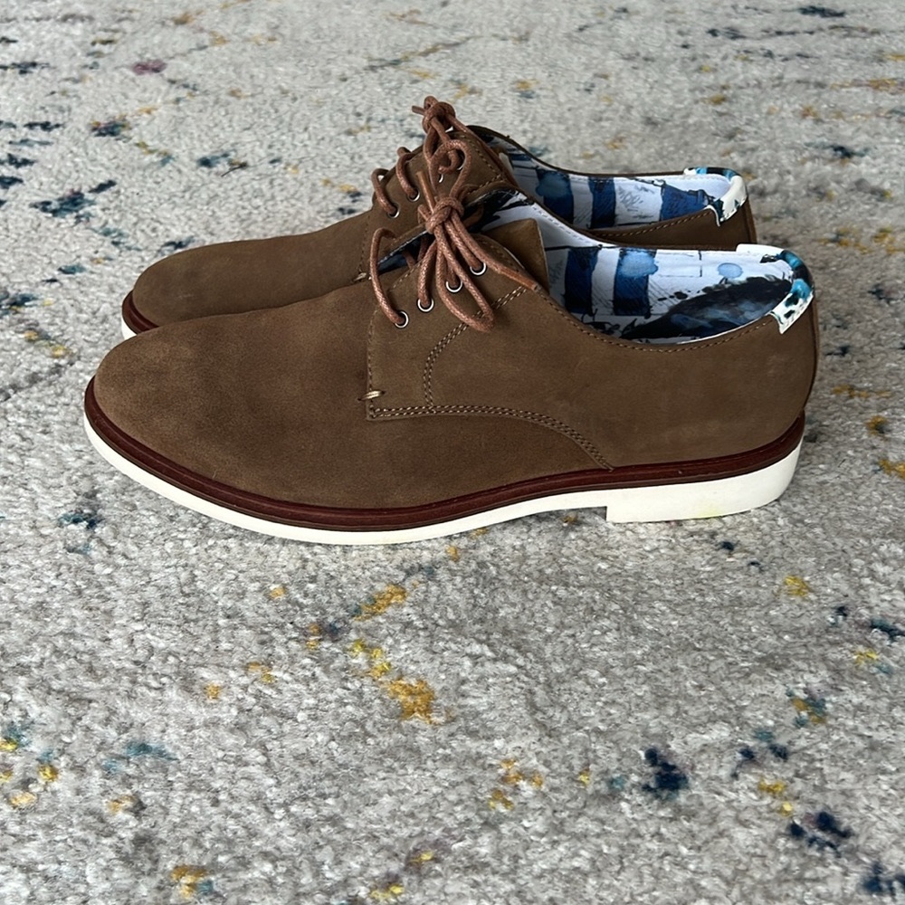 Brown Suede men’s lace up oxfords